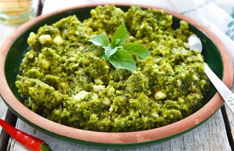 Whipped Cheese Dip with Fresh Basil